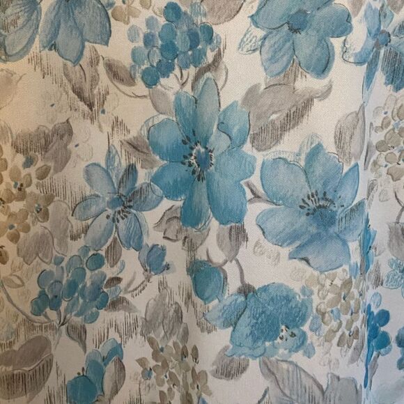 70’s Shirt Vintage Polyester Top Floral Collared Blouse Size 40 = Plus Size 1X - Picture 4 of 8